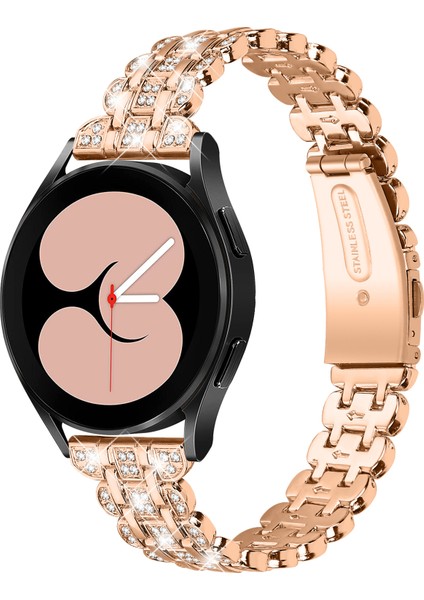 Samsung Galaxy Watch Fe 40MM Yapay Elmas Dekorlu Saat Bandı Metal Bileklik Bileklik - Gül Altın (Yurt Dışından) fiyatları