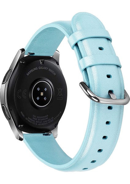 Samsung Galaxy Watch 42MM Için 20MM Hakiki Deri Akıllı Saat Yedek Kayışı - Bebek Mavisi (Yurt Dışından) fiyatları