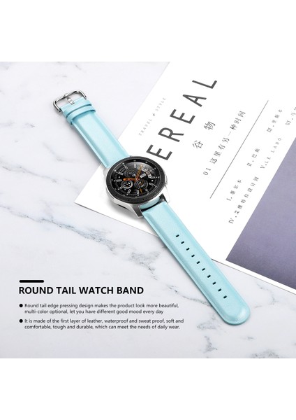 Samsung Galaxy Watch 42MM Için 20MM Hakiki Deri Akıllı Saat Yedek Kayışı - Bebek Mavisi (Yurt Dışından) indirimleri