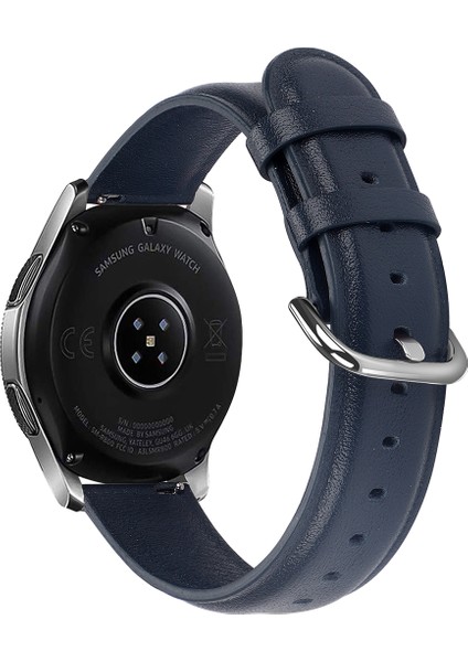Samsung Galaxy Watch 42MM Için 20MM Hakiki Deri Akıllı Saat Yedek Kayışı - Koyu Mavi (Yurt Dışından) fiyatları