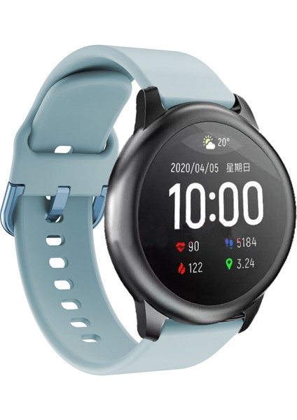 Xiaomi Haylou Solar-Baby Blue Için Silikon Akıllı Saat Kayışı Değişimi (Yurt Dışından) modelleri