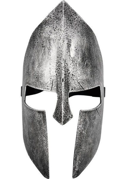 Halloween Plastik Arkadan Lastikli Ortaçağ Şövalye Gladyatör Maskesi Eskitme Gümüş Renk fiyatları
