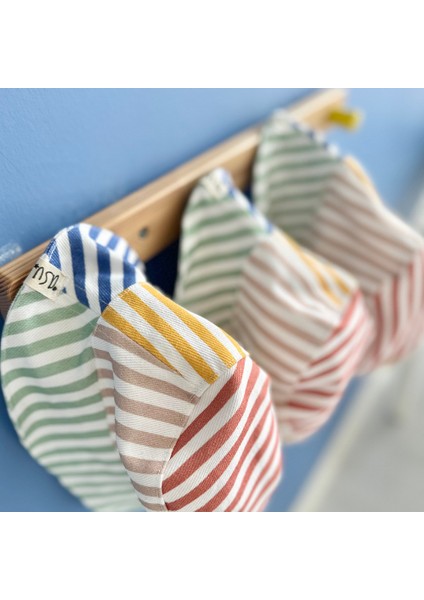 Color Stripe Bucket Şapka