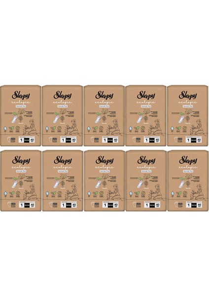 Ecologic Premium Plus Günlük Ped Normal 10 Paket (10X40) Ped