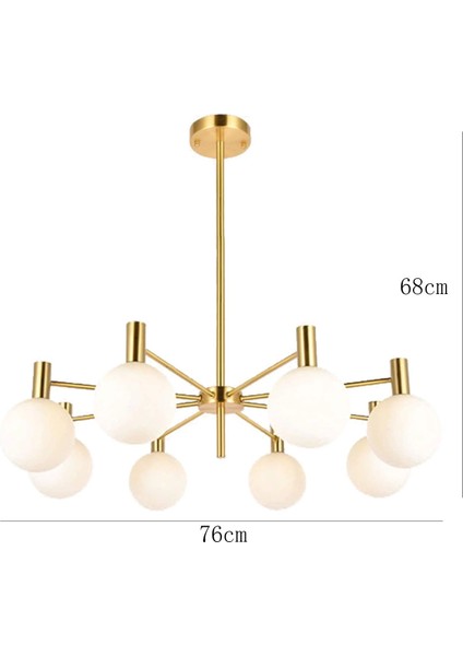 Brass Pirinç 8'lü Sarkıt Avize indirimleri