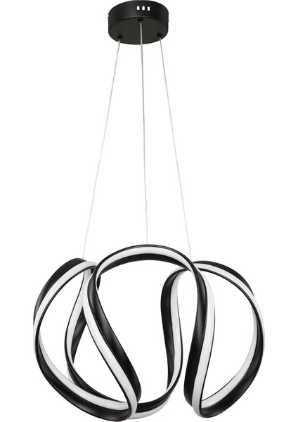 Ahtapot Tekli Siyah Modern Avize