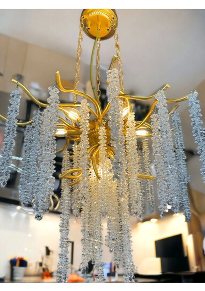 Luxury Gold - Altın Kaplama Serip Avize - Salon / Oturma Odası - Yatak Odası - Hotel ve Showroom fiyatları