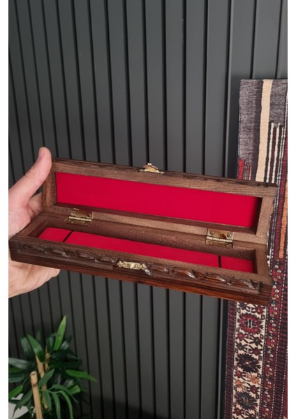 Ahşap Oyma İşcilik Kahverengi Hediye Kutusu fırsatları