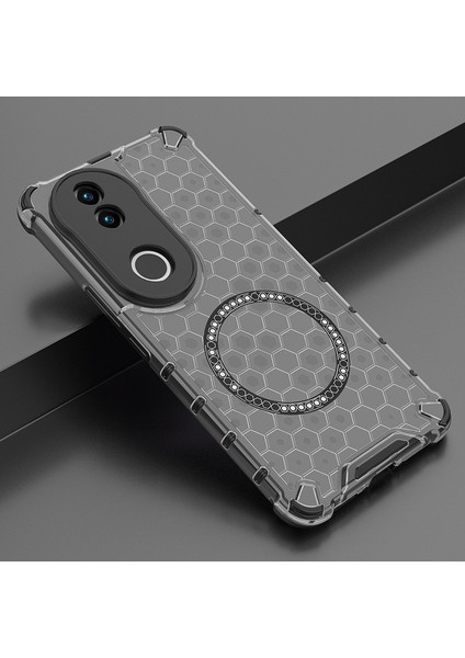 Vivo V50 Manyetik Telefon Kılıfı, Şeffaf Darbeye Dayanıklı Telefon Kılıfı Kapağı Vivo V50 (Yurt Dışından)