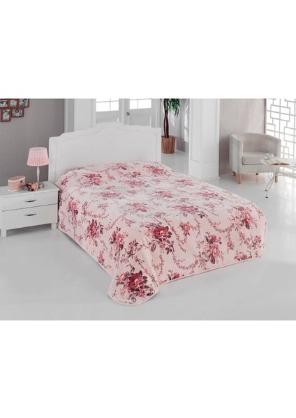 Pembe Tek Kişilik Yumuşak Battaniye ve Taşıma Çantası Seti