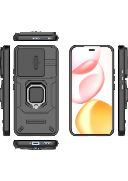 Huawei Honor 400 Pro Kayar Kamera Kılıfı, Döndürülebilir Halka Destekli Askeri Sınıf Darbeye Dayanıklı Koruyucu Kılıf Huawei Honor 400 Pro (Yurt Dışından) fiyatları