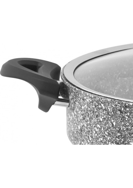 Gri 22 cm Ultra Dayanıklı Granit Basık Tencere fırsatları