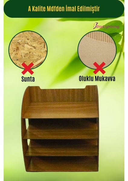 Masa Düzenleyici Organizer Evrak Rafı Masaüstü Organizer Model 6