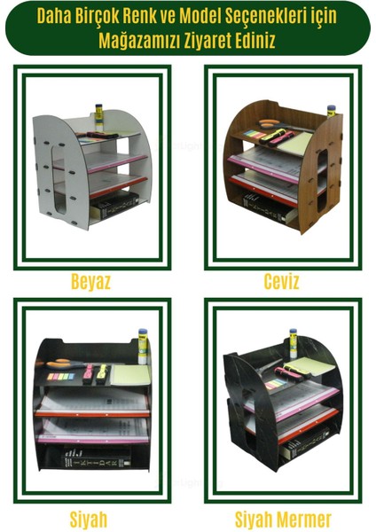 Masa Düzenleyici Organizer Evrak Rafı Masaüstü Organizer Model 6