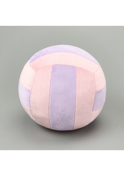 Soft Voleybol Topu Figürlü Yastık - Pembe / Eflatun - 20 cm