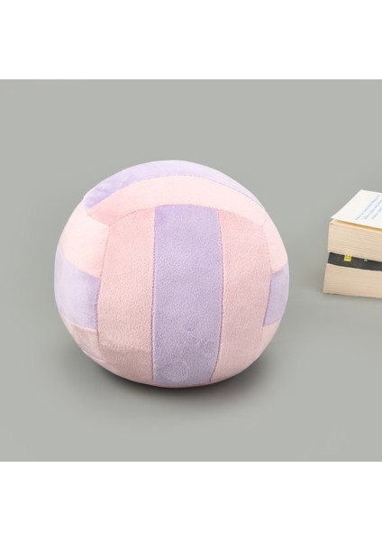 Soft Voleybol Topu Figürlü Yastık - Pembe / Eflatun - 20 cm modelleri