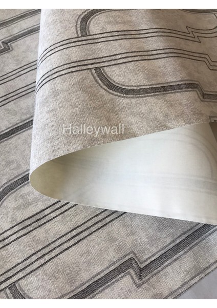 2445 Geometrik Desenli Gri 3D 5m2 Duvar Kağıdı fiyatları