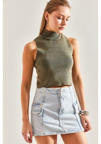 Kadın Triko Crop Bluz fiyatları