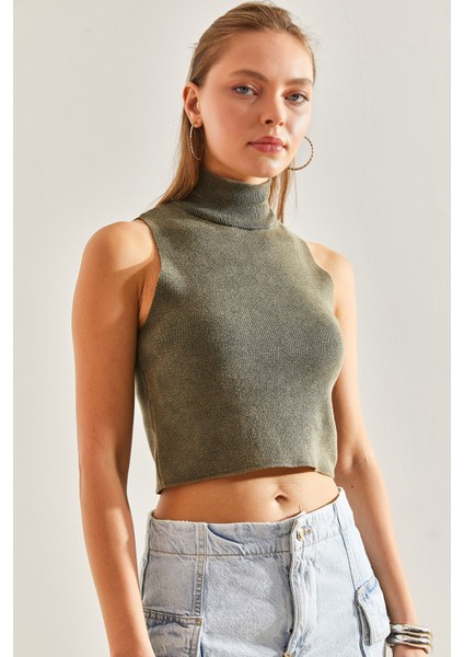 Kadın Triko Crop Bluz modelleri