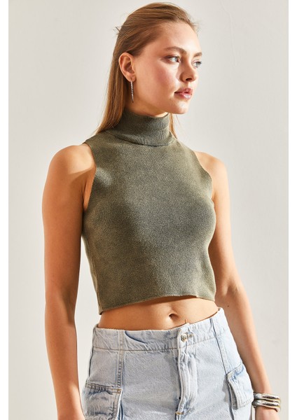 Kadın Triko Crop Bluz fırsatları