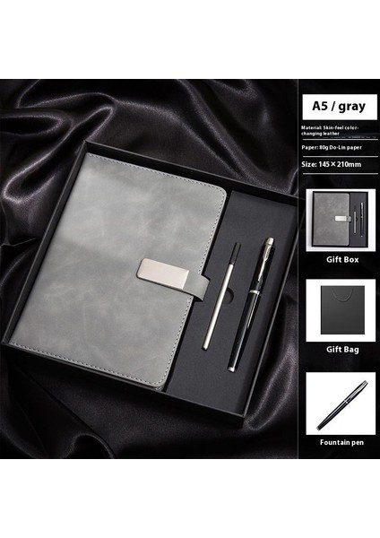 Hediye Kutulu Tokalı Defter Çalışma Ofisi Iş Kırtasiye Kitabı Toplantı Kayıt Defteri (Yurt Dışından)