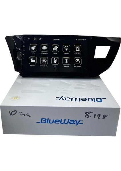 Toyota Corolla 2013-2015 Blueway 8-128 Tam Profesyonel Oem Multimedia fiyatları
