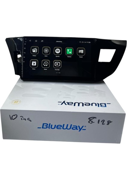 Toyota Corolla 2013-2015 Blueway 8-128 Tam Profesyonel Oem Multimedia modelleri