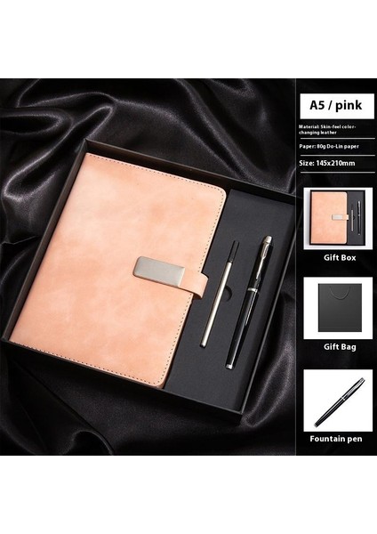 A5 Hediye Kutulu Tokalı Defter Çalışma Ofisi Iş Kırtasiye Defteri Toplantı Kayıt Defteri (Yurt Dışından)