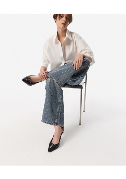 Metal Fermuarlı Topuklu Ayakkabı TW6250031014001 fiyatları