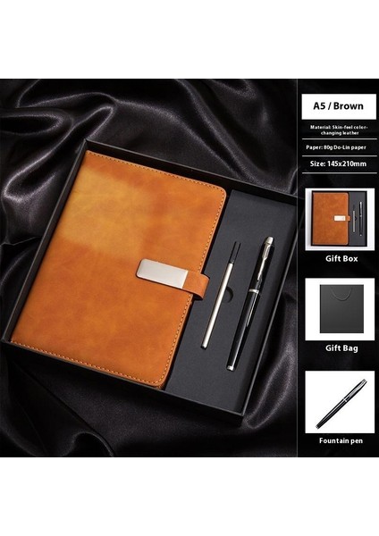 A5 Hediye Kutulu Tokalı Defter Çalışma Ofisi Iş Kırtasiye Defteri Toplantı Kayıt Defteri (Yurt Dışından)