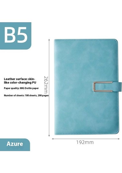 B5 Tokalı Defter Çalışma Ofisi Iş Kırtasiye Kitabı Toplantı Defteri (Yurt Dışından)