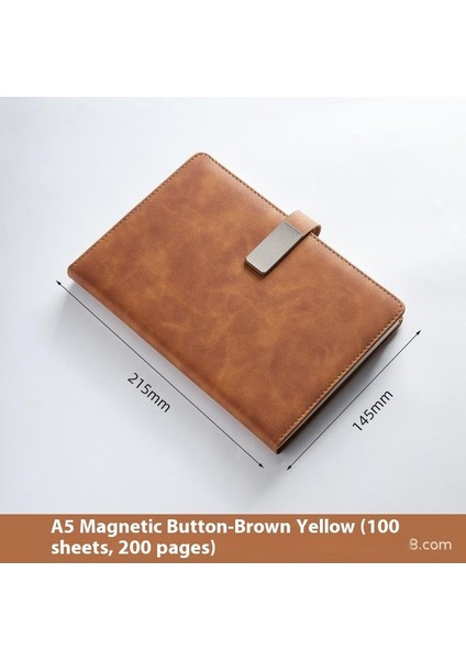 A5 Tokalı Defter Çalışma Ofisi Iş Kırtasiye Defteri Toplantı Kayıt Defteri (Yurt Dışından)