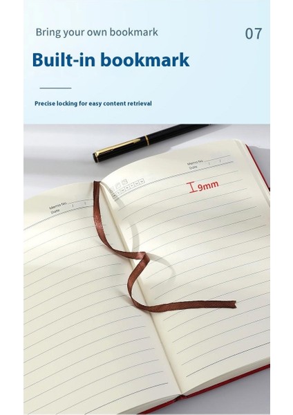 Iş Kalınlaştırılmış Defter Not Defteri Toplantı Kayıtları Ofis Yüksek Değerli Kitap (Yurt Dışından) fırsatları