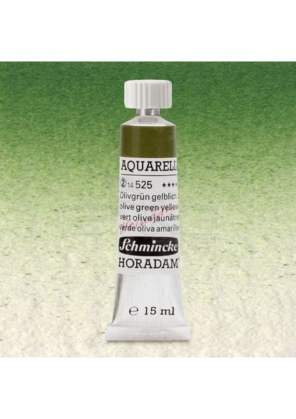 Horadam Aquarell Tube 15ML Seri 2 Olive Green Yellowish 525
