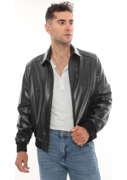 Hakiki Kuzu Deri Erkek Deri Mont Ceket modelleri