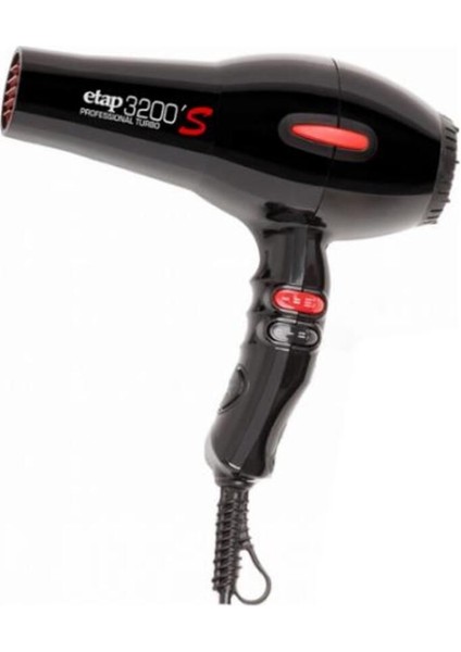 3200 S Curly 2400 W Profesyonel Saç Kurutma Makinesi Difüzör Siyah fırsatları