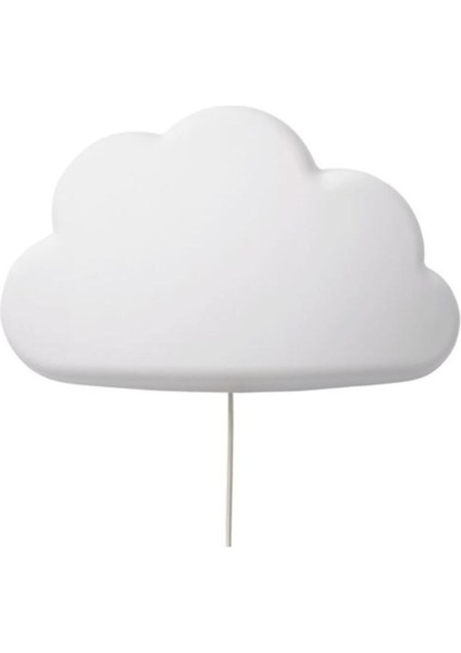 Beyaz Bulut Temalı LED Duvar Lambası, Çocuk Odası Için Şık ve Işıltılı Tasarım