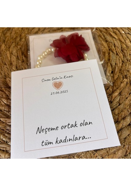 Nedime Bilekliği ve Boncuklu Pens Toka Hediye- Düğün, Kına, Nedime, Bride Hediyelikleri - 25 Adet fiyatları