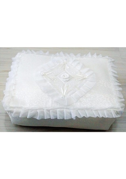 Ekru Mega Boy Hurç ve Çeyizlik Bohça Seti, Baklava Desenli, Şık ve Zarif Tasarım modelleri