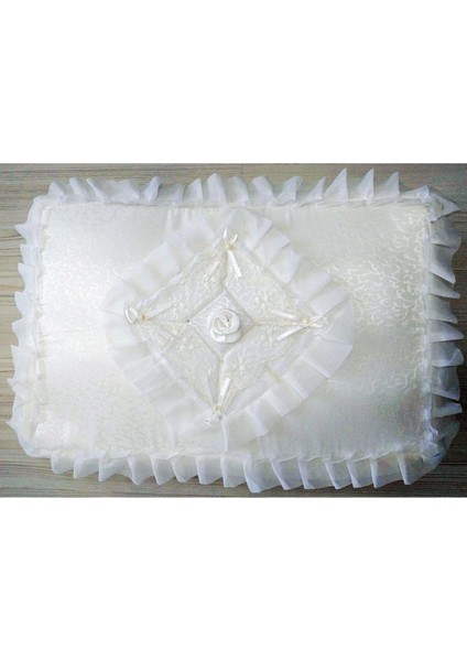 Ekru Mega Boy Hurç ve Çeyizlik Bohça Seti, Baklava Desenli, Şık ve Zarif Tasarım fırsatları