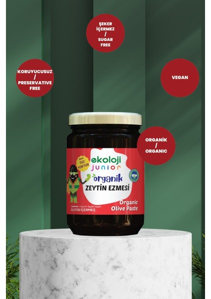 Junior Organik Zeytin Ezmesi 180 gr fiyatları