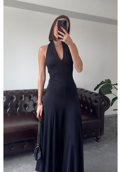 Özel Üretim Premium Elbise- Siyah fırsatları