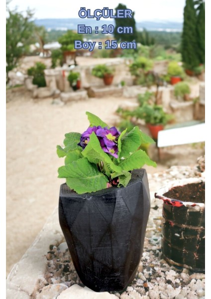 El Yapımı Saksı Premium Kalite Dekoratif Saksı Uzun Poly indirimleri