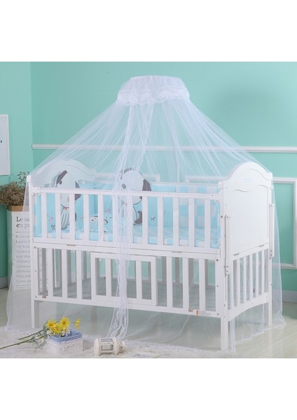 Beşik Kubbe Hafif Cibinlik, Boyut: 4,5x1,7 Metre, Stil: Dantel Cibinlik (Yurt Dışından)