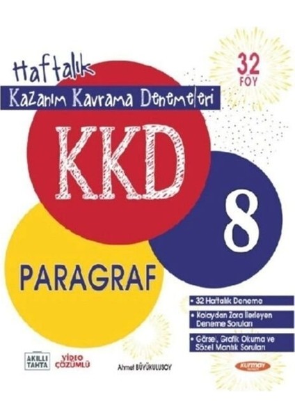 Kurmay 2026 8. Sınıf Paragraf Kkd Haftalık Kazanım Kavrama Denemeleri