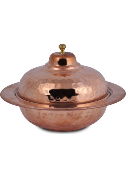 Bakır Lokumluk, Büyük Boy, Eskitme, Şık ve Zarif Tasarım