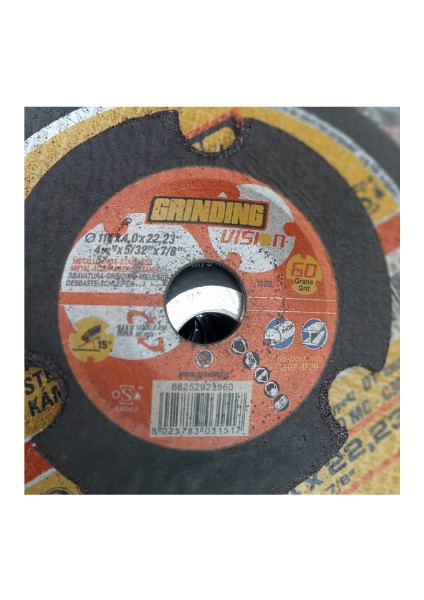 Drıngrıng Metal Inox Disk 115*4,0*22*23 5 Adet
