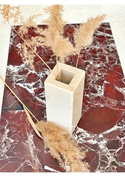 Bej Doğal Mermer Vazo, Şık ve Zarif Ev Dekorasyonu Için Ideal Seçim fiyatları