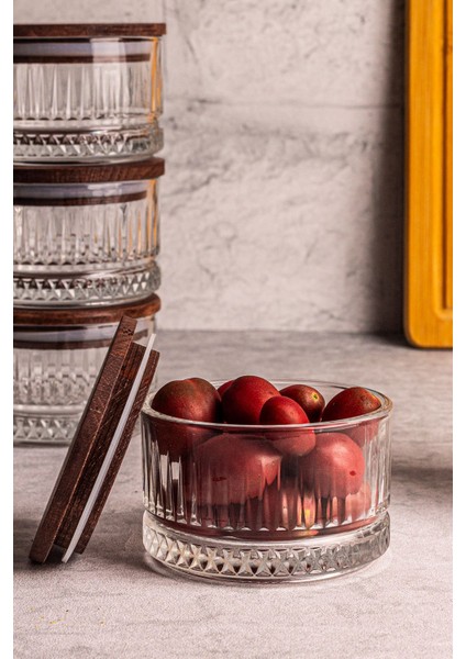 6'lı Ahşap Vakumlu Kapak, Elysia Timeless Uyumlu, Kahverengi