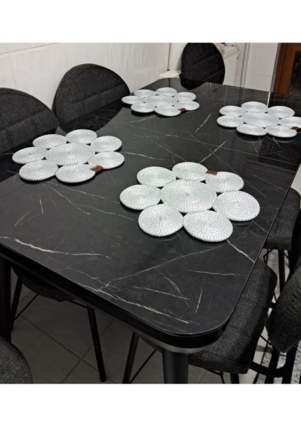 Gri Jüt Hasır Supla, Amerikan Servisi, Şık ve Doğal Tarz, 1 Adet fiyatları